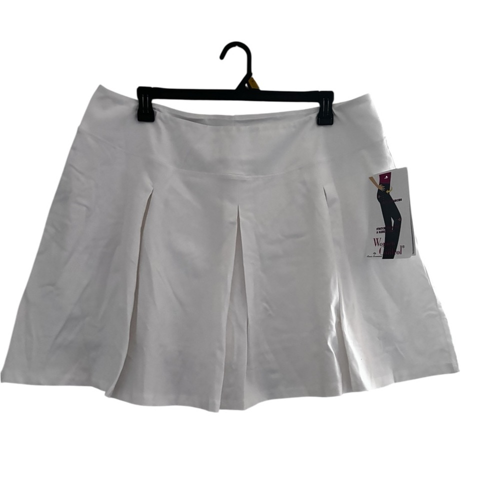 Women with Control White Skirt 54% Cotton 30% Polyester 16% Spandex